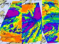 NASA AIRS Infrared Look at Typhoon Mawar Over 3 Days
