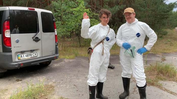 NYU researchers in the Chornobyl Exclusion Zone