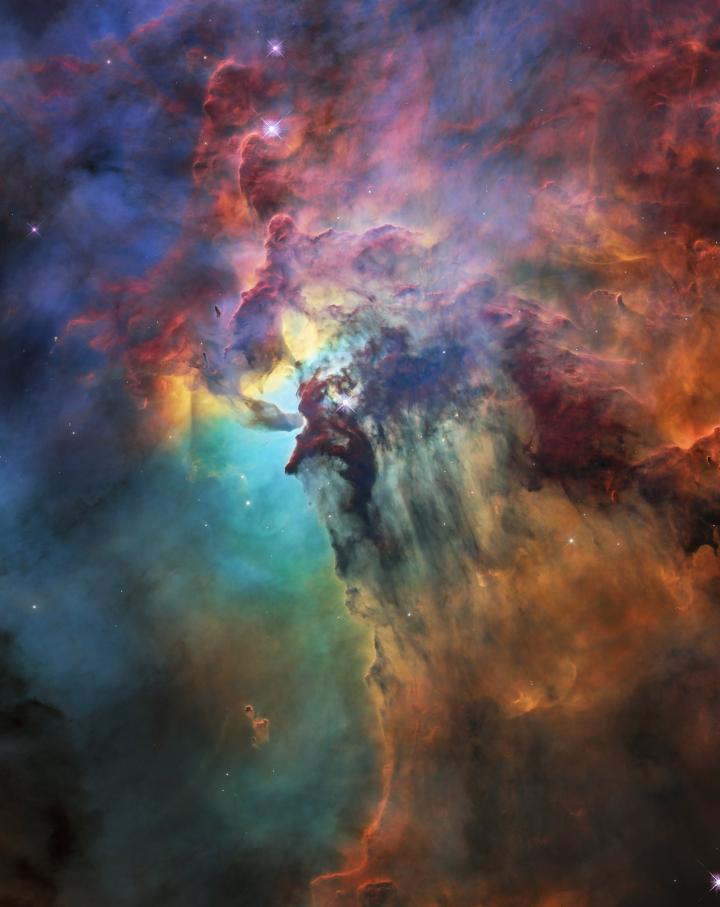 Hubble's 28th Birthday Picture: The Lagoon Nebula
