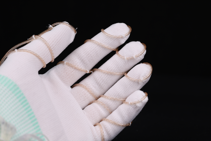 The pumps integrated into a glove