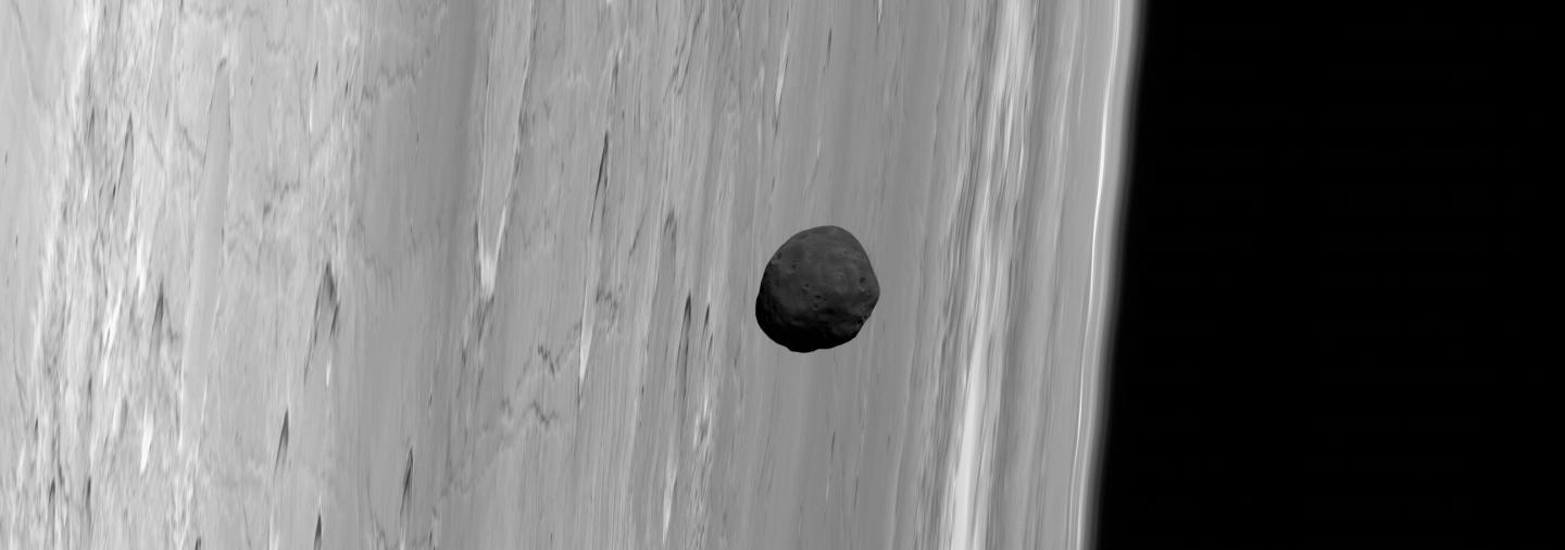 Phobos over Mars