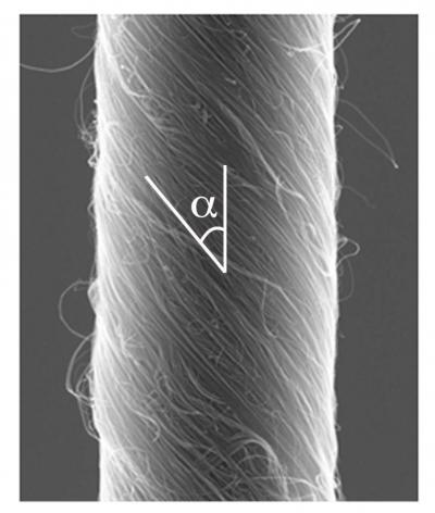 3.8-micron Diameter Carbon Nanotube Yarn