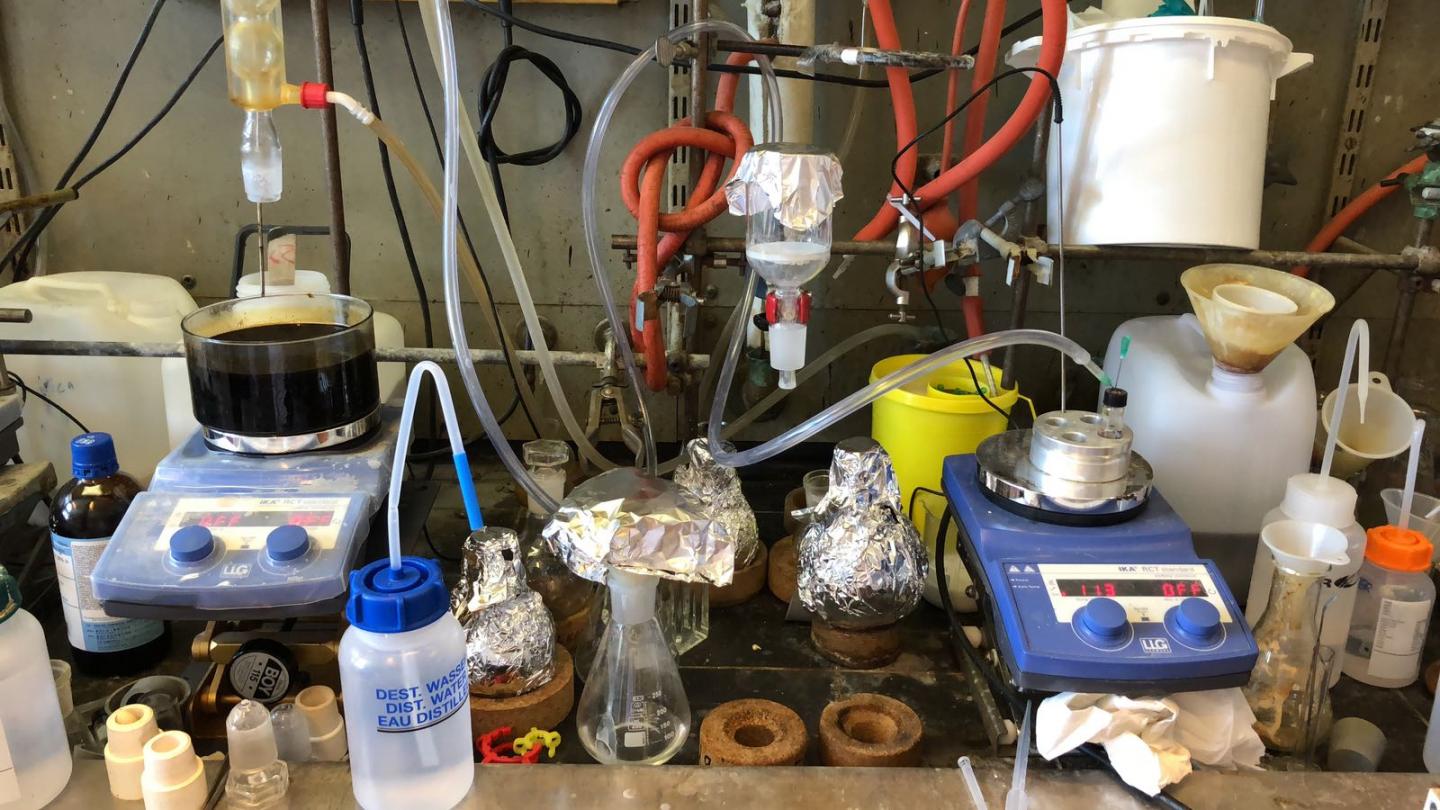 From the production of the porous polymer