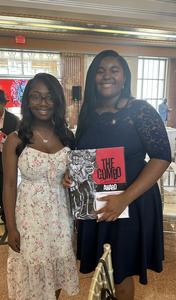 Ne’Kiya Jackson and Calcea Johnson; the students who found five new proofs of the Pythagorean Theorem using trigonometry.