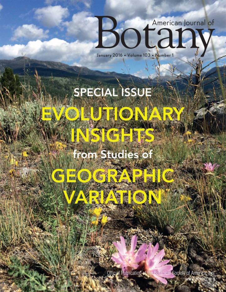 Cover of <i>American Journal of Botany</i> Special Issue