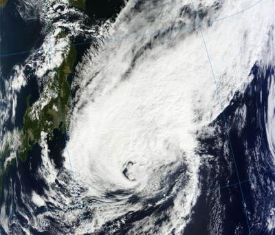 Extra-Tropical Storm Prapiroon on Oct. 19