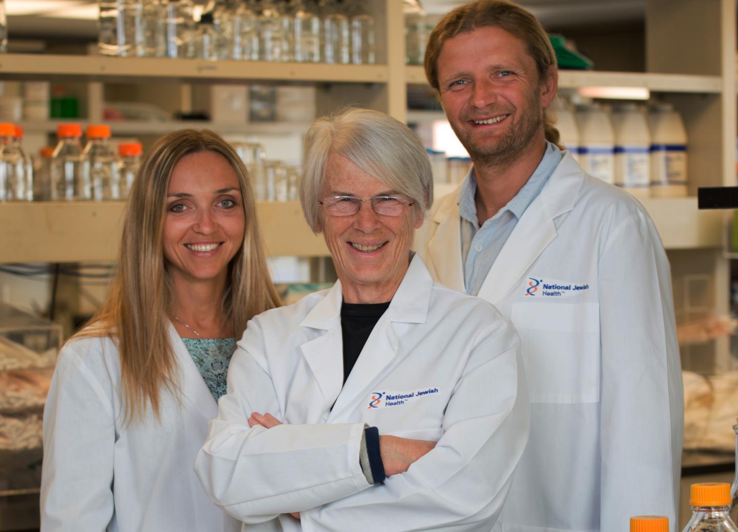 Researchers Kira Rubtsova, Philippa Marrack and Anatoly Rubtsov, National Jewish Health 