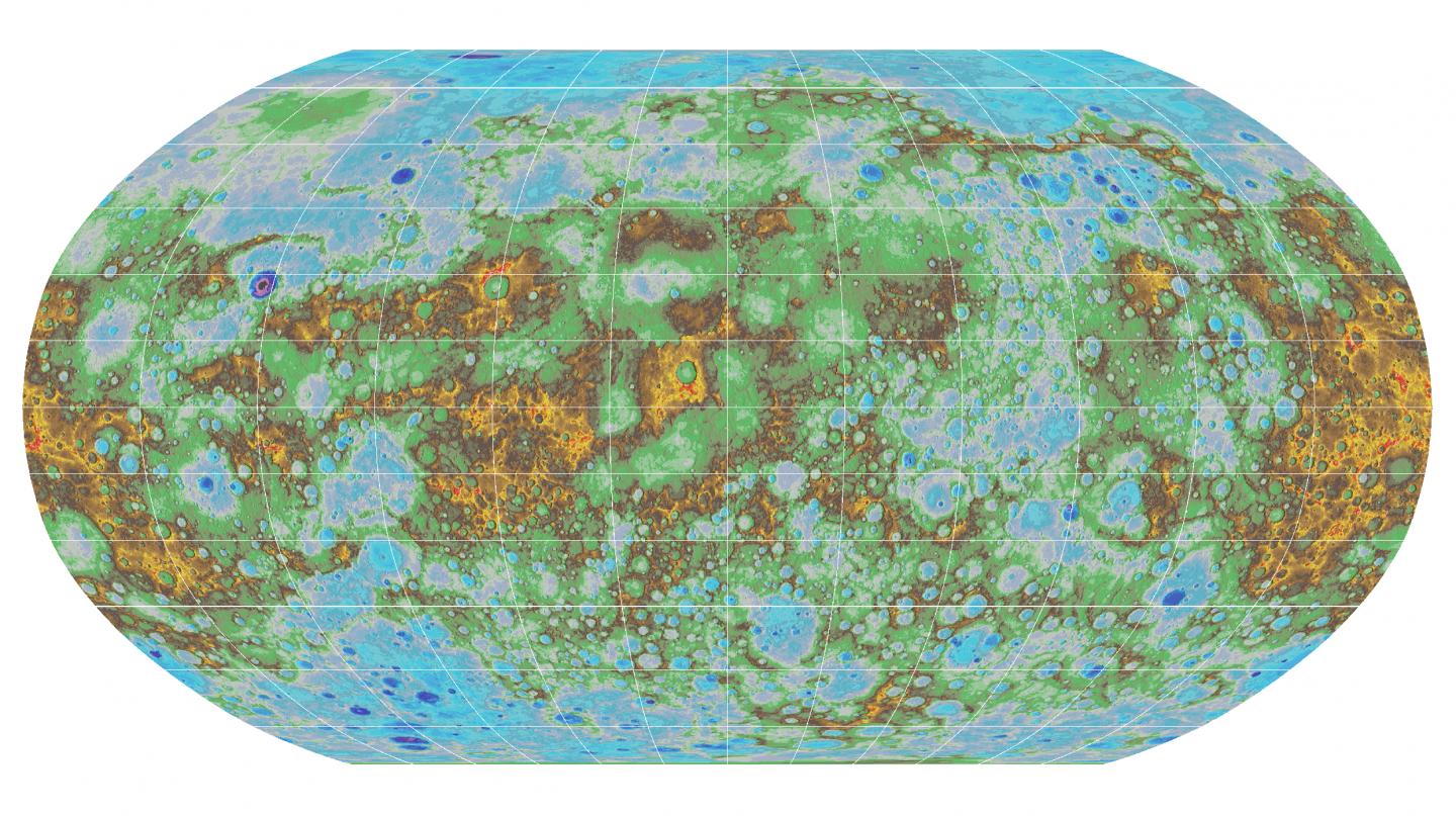 Topo Map of Mercury