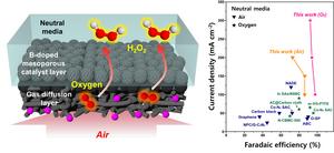 [Figure 3] Air Harnessed Hydrogen Peroxide Production Electrode Structure and Catalyst Performance