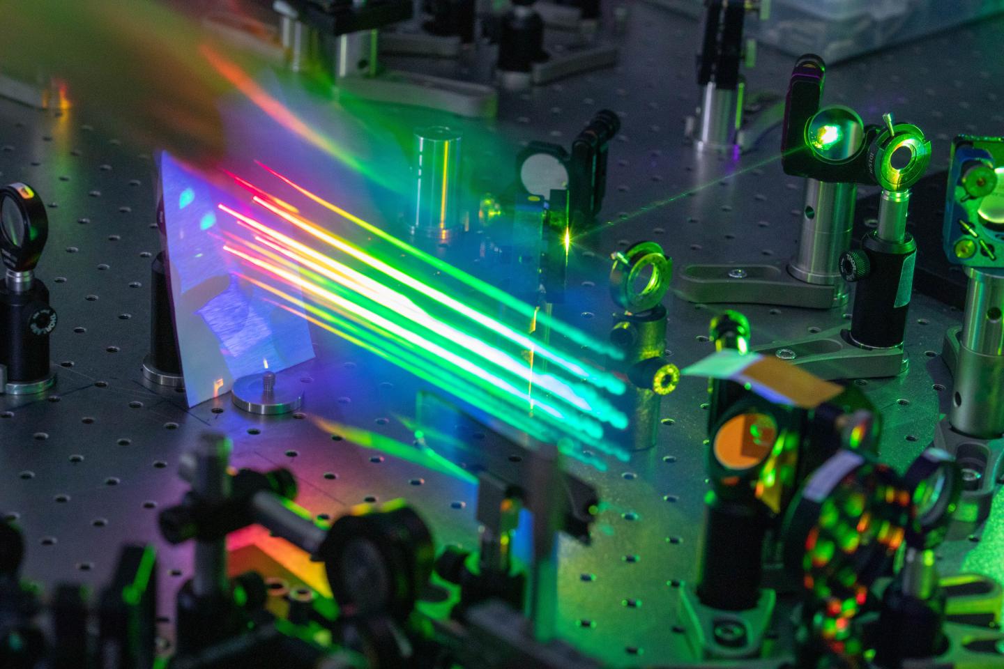 Ultra-short pulse lasers used at the Physics Department of the Politecnico di Milano to study photovoltaic cells