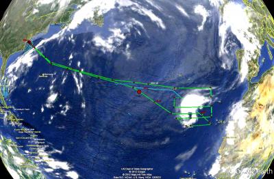 NASA's Global Hawk Flight over Tropical Storm Nadine Sept. 23