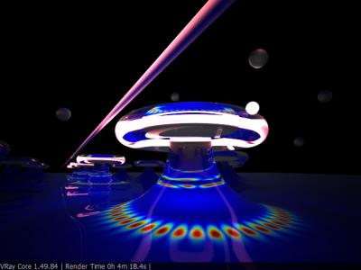 Particles About to Alight on a Whispering-Gallery Resonator