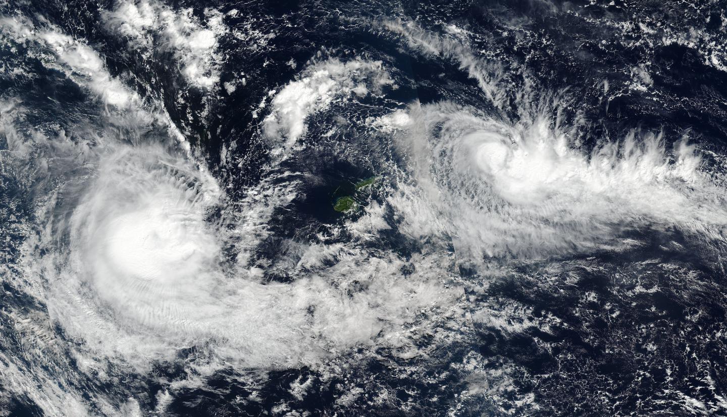 Suomi NPP image of Donna and Ella