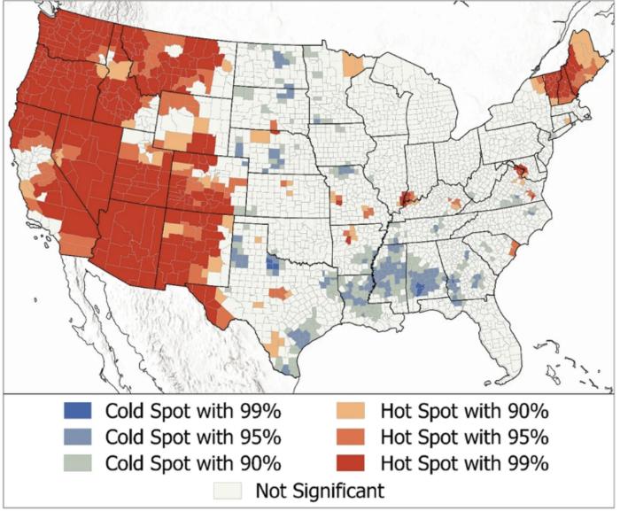 UAP hotspots