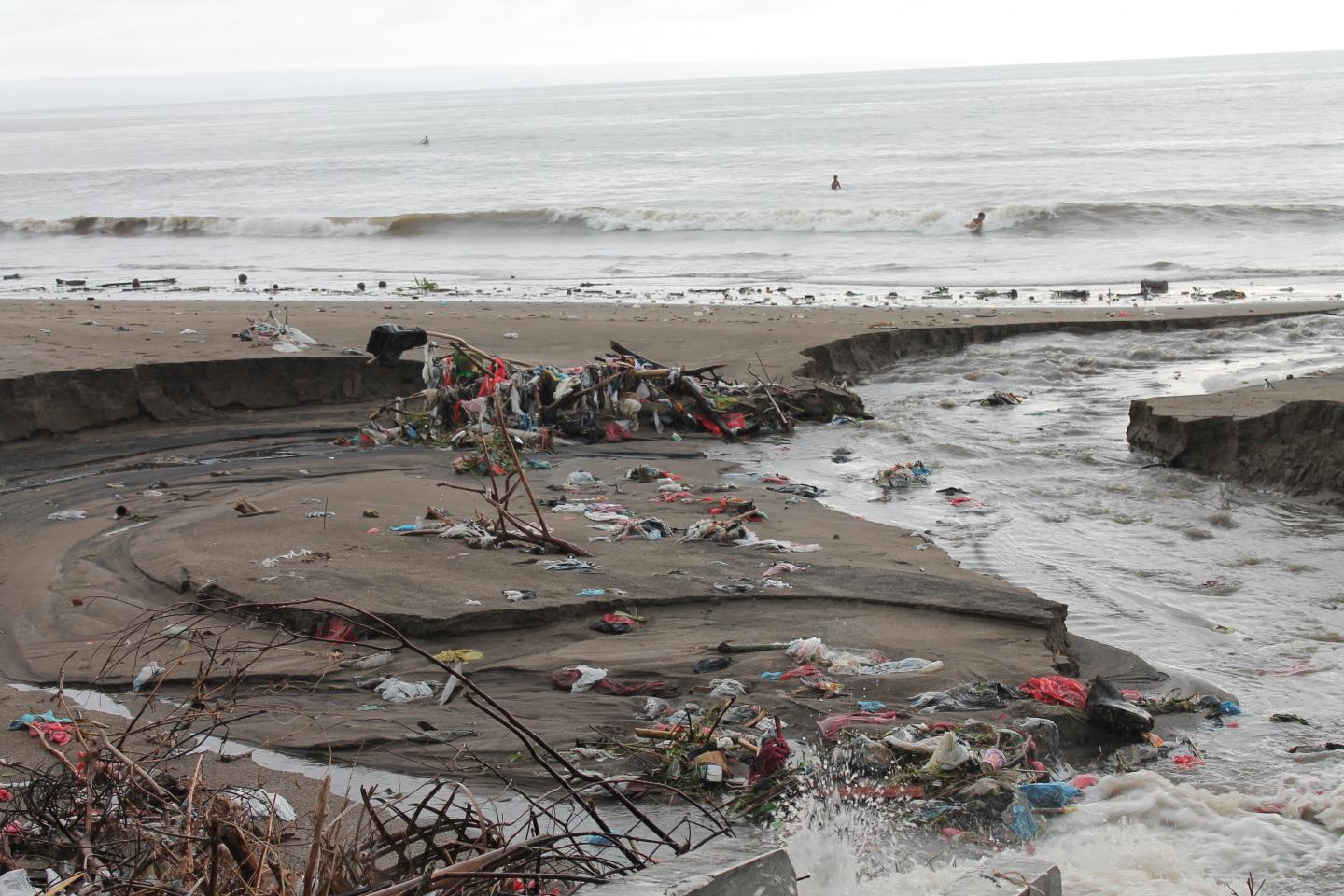 Plastic Pollution at a Beach