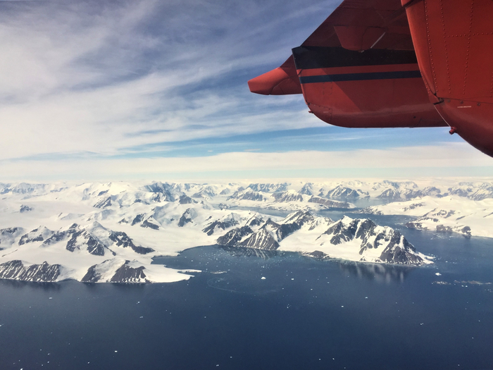 Antarctic peninsula from the air