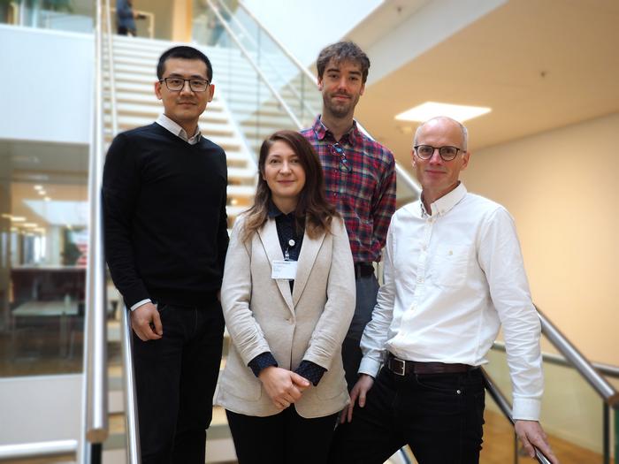 The research team behind experiments with genetically engineered yeast cells.