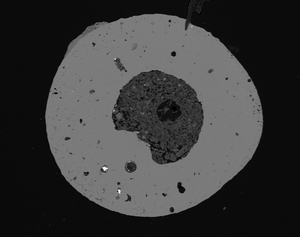 Microsphere from the meteorite