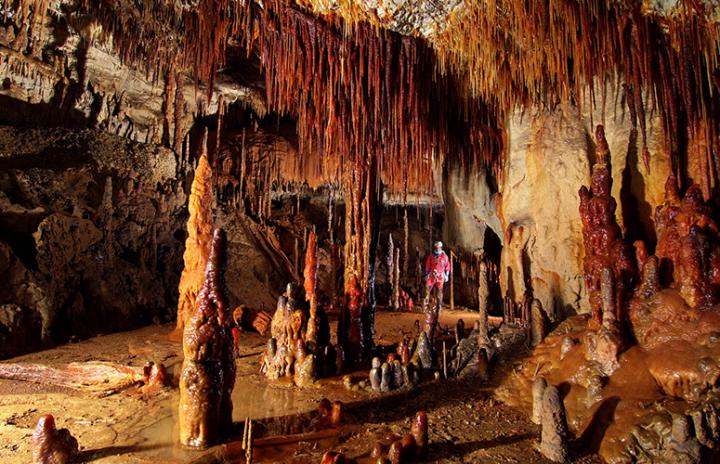 Red Stalagmites