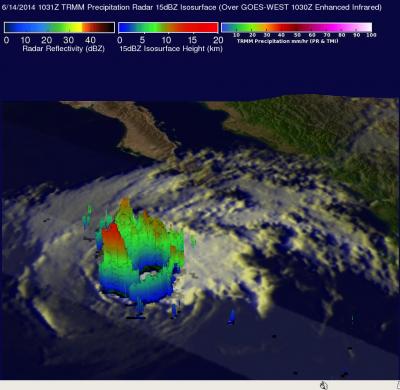 TRMM Image of Cristina