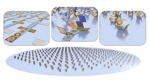 A self-folding microelectronic module (SMARTLET)