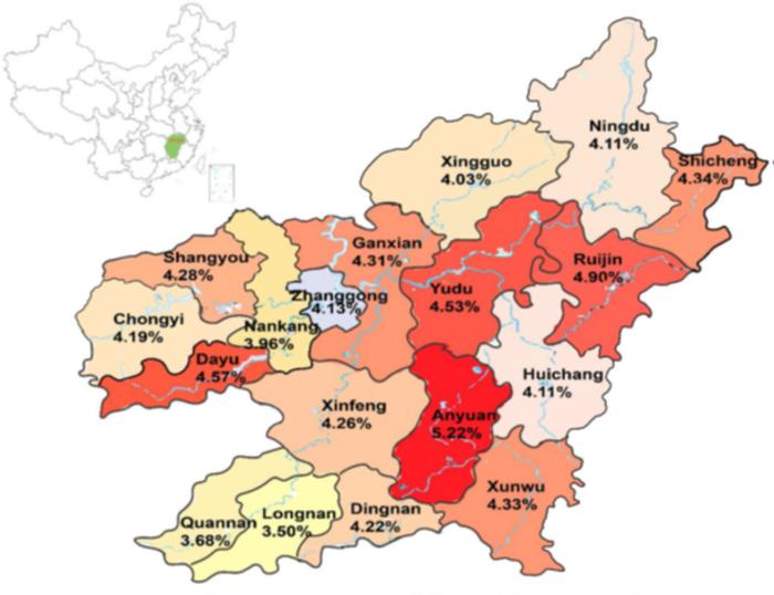 HL gene mutation carrier detection rate and its distribution in Gannan