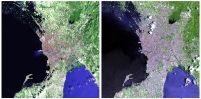 Satellite Images Depict the Growth of Manila between 1989 and 2012