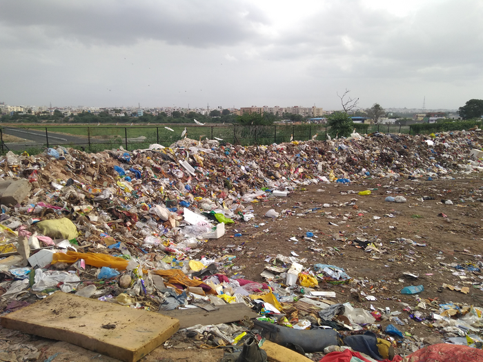 Peri urban Hyderabad waste disposal area