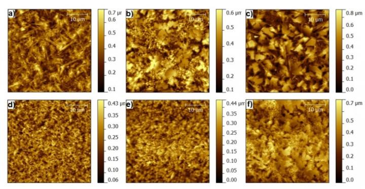 Perovskite Films Prepared with Different Conditions
