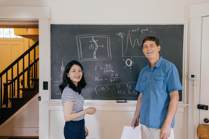 Dartmouth physics research team: Wang and Blencowe