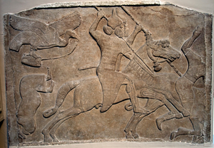 Mounted Assyrian warrior