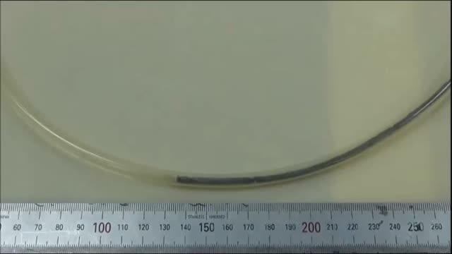 Insertion Experiment with a Self-Propelled Catheter