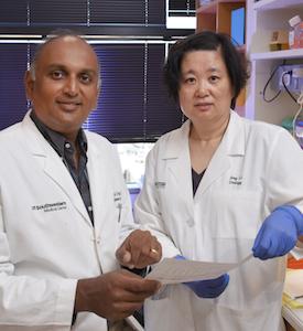 Dr. Ganesh Raj and Dr. Amy Li, UT Southwestern