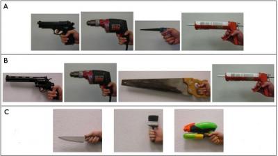 Foes Appear Larger, More Muscular when Holding a Weapon