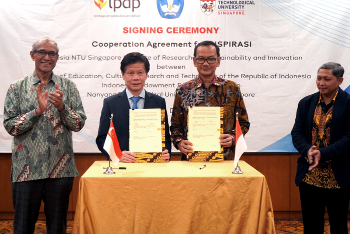 The Directorate General of Higher Education, Research, and Technology MOECRT Indonesia and NTU Singapore to set up joint research institute aimed at tackling sustainability challenges