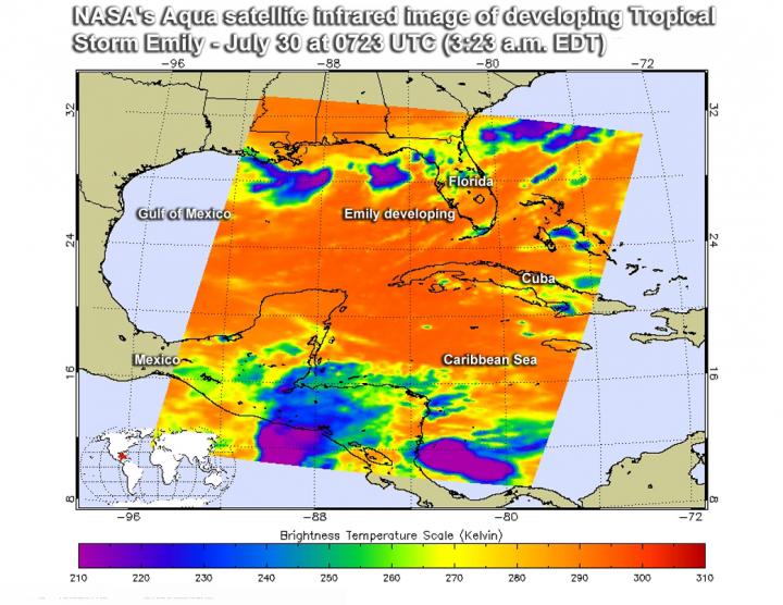 AIRS Image of Emily [IMAGE] EurekAlert! Science News Releases