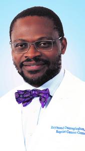 Dr. Raymond U. Osarogiagbon, MBBS, FACP, chief scientist for Baptist Memorial Health Care