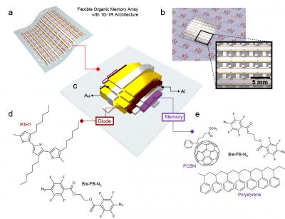 Organic Carbon Nano Compound-Based 64-bit Memory Cell Array