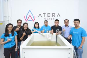 Joint research team from Atera Water, NTU Singapore and SIT