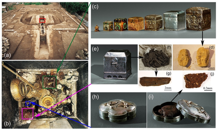 The incense and their containers discovered in the underground palace of Famen Temple