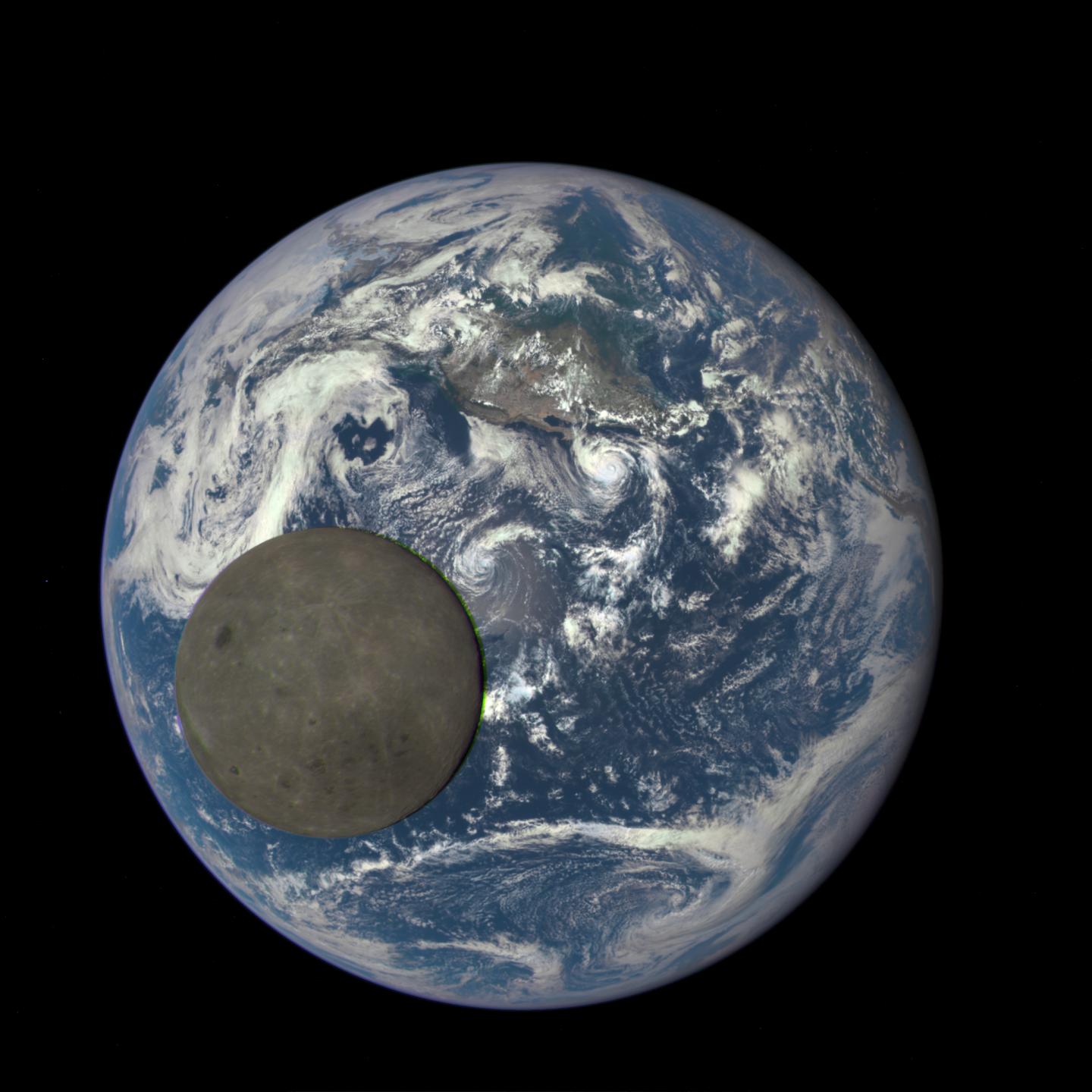 From a Million Miles Away, NASA Camera Shows Moon Crossing Face of Earth