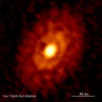 Dust rings surrounding the IRS 63 proto-star