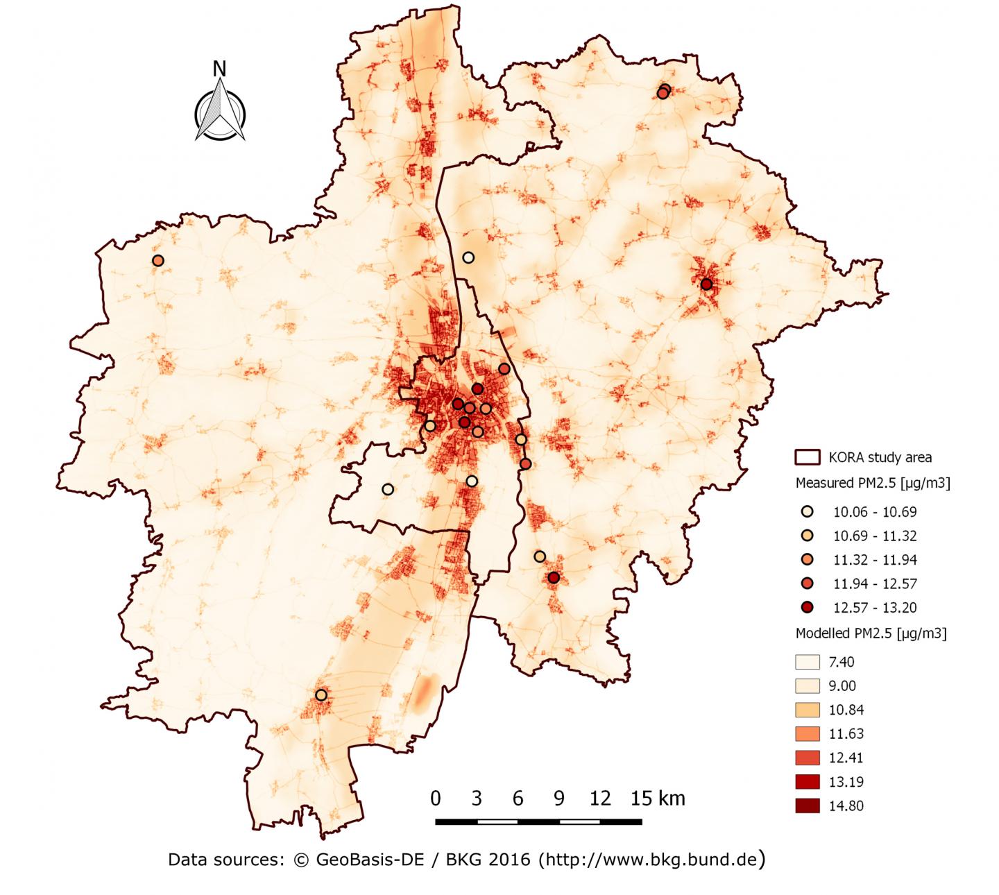 PM 2.5 Concentration in Augsburg