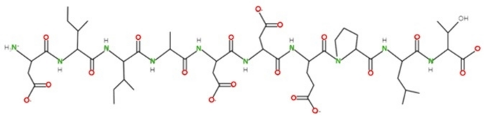 Chemical structure of Pep19