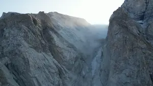 Drone video of landslide site