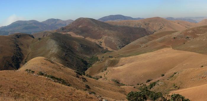 Mountainous region of the Barberton greenstone belt in South Africa