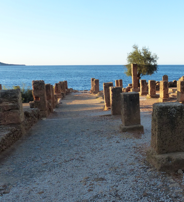 Cardo Maximus, part of World Heritage Site Tipasa, Algeria.