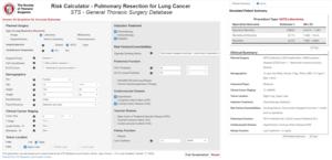 Risk Calculator: Pulmonary Resection to Lung Cancer