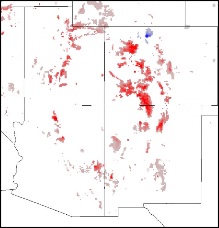 Declining Snowpack in US Four Corners Region