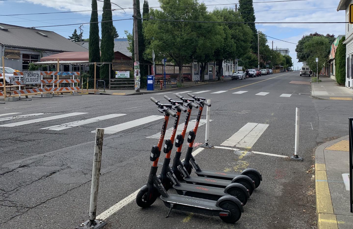 Curbside Parking for E-scooters
